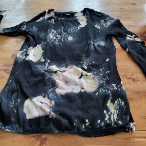 Marika Charles Dark Blue Tie Dye lightweight cotton top